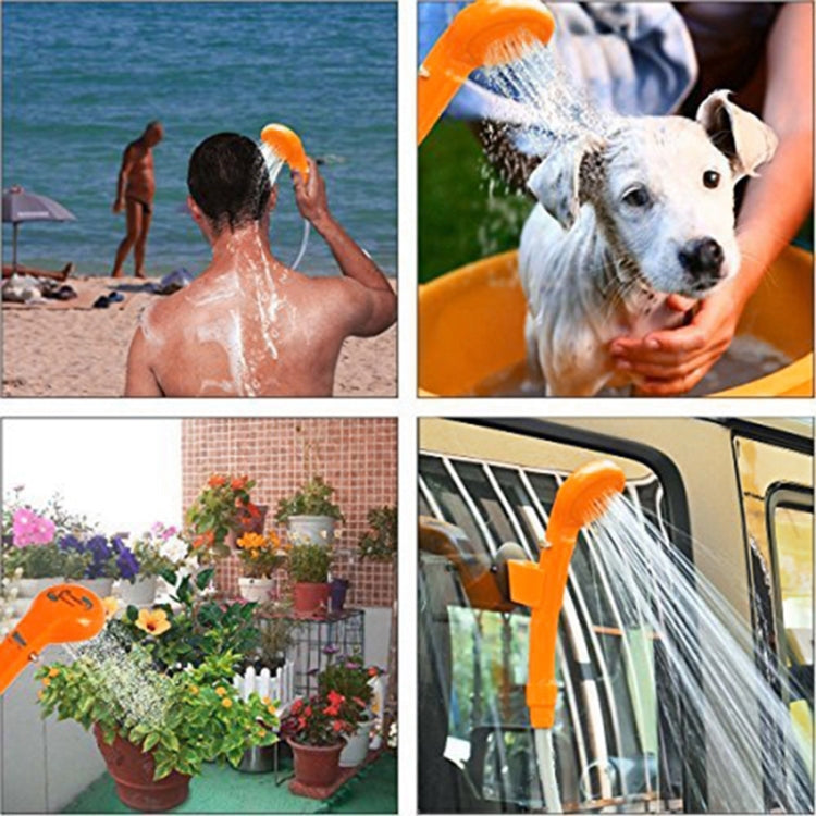 12V Portable Outdoor Car Electric Shower Sprinkler Washer (Orange)