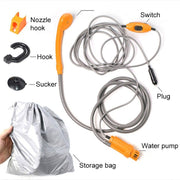 12V Portable Outdoor Car Electric Shower Sprinkler Washer (Blue)
