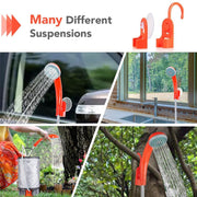 12V Portable Outdoor Universal Car Electric Shower Sprinkler Washer (Orange)