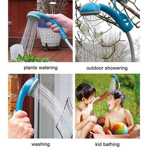 12V Portable Outdoor Universal Car Electric Shower Sprinkler Washer (Blue)