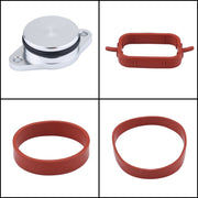 4x33mm Car Swirl Flap Air Intake Aluminum Gasket Remove Repair Kit(Black)