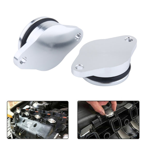 4x33mm Car Swirl Flap Air Intake Aluminum Gasket Remove Repair Kit(Black)