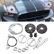 XH-6041 Car Universal Modified Aluminum Alloy Engine Hood Lock Cover(Black)