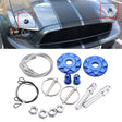 XH-6041 Car Universal Modified Aluminum Alloy Engine Hood Lock Cover(Blue) - Locks & Hasps by PMC TechLife | Online Shopping South Africa | PMC TechLife | Buy Now Pay Later Mobicred