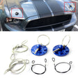 XH-6049 Car Universal Modified Racing Punch-free Aluminum Engine Hood Lock Cover(Blue) - Locks & Hasps by PMC TechLife | Online Shopping South Africa | PMC TechLife | Buy Now Pay Later Mobicred