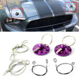 XH-6049 Car Universal Modified Racing Punch-free Aluminum Engine Hood Lock Cover(Purple) - Locks & Hasps by PMC TechLife | Online Shopping South Africa | PMC TechLife | Buy Now Pay Later Mobicred