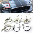 XH-6049 Car Universal Modified Racing Punch-free Aluminum Engine Hood Lock Cover(Silver) - Locks & Hasps by PMC TechLife | Online Shopping South Africa | PMC TechLife | Buy Now Pay Later Mobicred