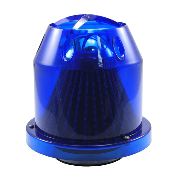 XH-UN005 Car Universal Modified High Flow Mushroom Head Style Intake Filter for 76mm Air Filter (Blue)