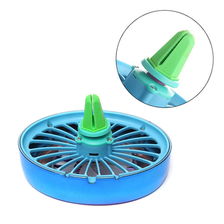 Car Vent Fan Multi-function USB Interface LED Lamp Portable Fan