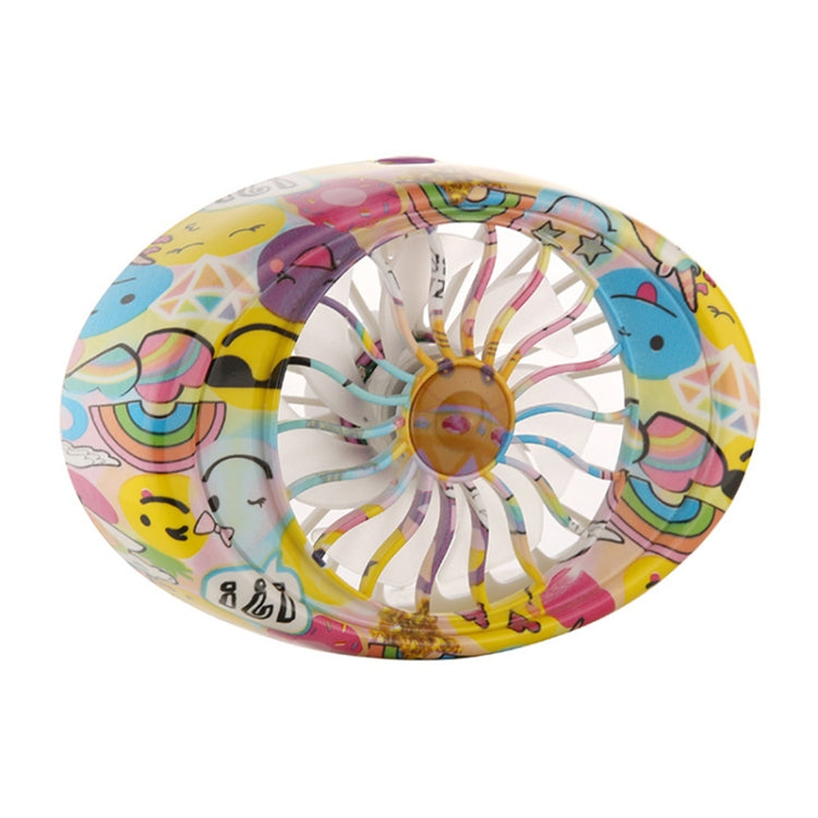 Car Vent Fan Multi-function USB Interface LED Lamp Portable Fan
