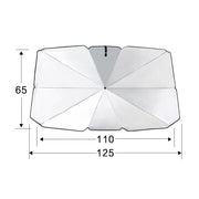Car Retractable Sunshade Sunscreen Heat Insulation Front Windshield Sunshade, Small Size