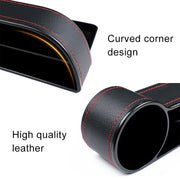 2 PCS Car Multi-functional Console Box Cup Holder Seat Gap Side Storage Box (Black)