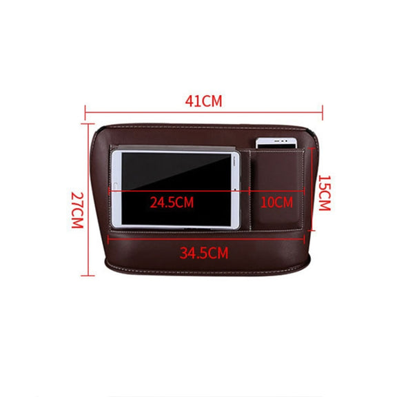 Car Front Seat Hanging Bag Mobile Phone Storage Bag (Black)