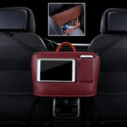 Car Front Seat Hanging Bag Mobile Phone Storage Bag (Wine Red)
