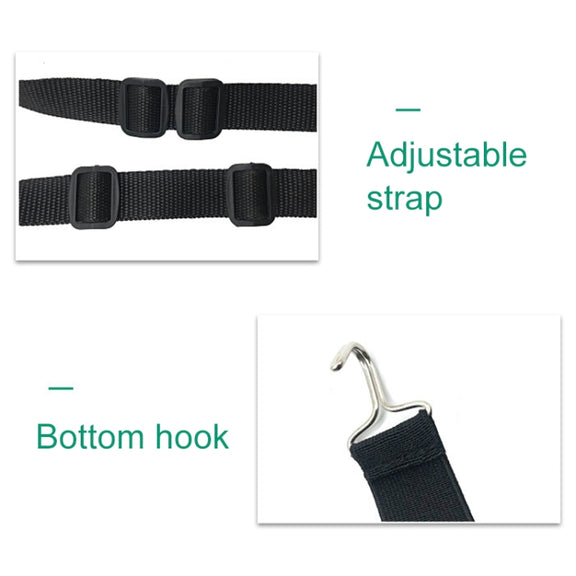 Car Front Seat Hanging Bag Paper Towel / Water Cup Storage Bag(Coffee)