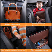 Car Front Seat Hanging Bag Paper Towel / Water Cup Storage Bag(Coffee)