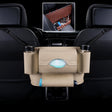 Car Front Seat Hanging Bag Paper Towel / Water Cup Storage Bag(Beige) - Tissue Boxes by PMC Jewellery | Online Shopping South Africa | PMC Jewellery | Buy Now Pay Later Mobicred