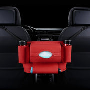 Car Front Seat Hanging Bag Paper Towel / Water Cup Storage Bag(Red)