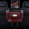Car Front Seat Hanging Bag Paper Towel / Water Cup Storage Bag(Wine Red) - Tissue Boxes by PMC Jewellery | Online Shopping South Africa | PMC Jewellery | Buy Now Pay Later Mobicred
