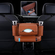 Car Front Seat Hanging Bag Paper Towel / Water Cup Storage Bag(Brown) - free shipping - PMC Jewellery - Order now!