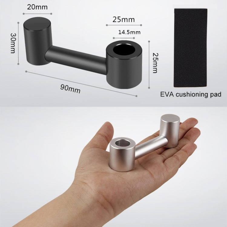 Car Hidden Creative Aluminum Alloy Seat Hook Organizer Storage Hanger (Silver)