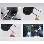Car Hidden Creative Aluminum Alloy Seat Hook Organizer Storage Hanger (Silver)