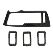 Car Carbon Fiber Window Glass Lifter Panel Decorative Sticker for Volkswagen Tiguan L