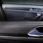 Car Carbon Fiber Door Panel Decorative Sticker for Volkswagen Tiguan L