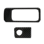 Car Carbon Fiber Front Passenger Seat Storage Handle Decorative Sticker for Volkswagen Tiguan L