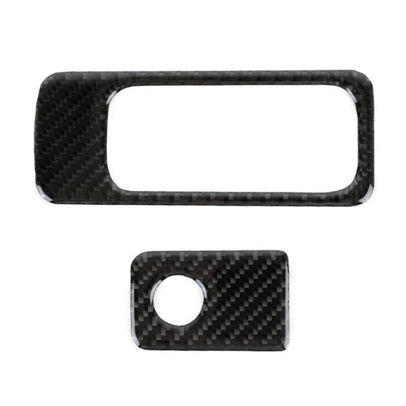 Car Carbon Fiber Front Passenger Seat Storage Handle Decorative Sticker for Volkswagen Tiguan L