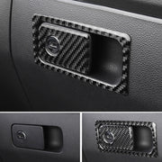 Car Carbon Fiber Front Passenger Seat Storage Handle Decorative Sticker for Volkswagen Tiguan L