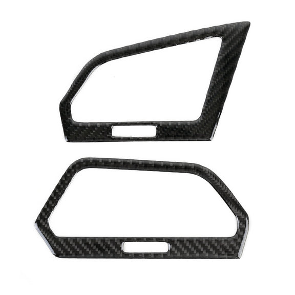 Car Carbon Fiber Central Control Side Air Outlet Frame Decorative Sticker for Volkswagen Tiguan L