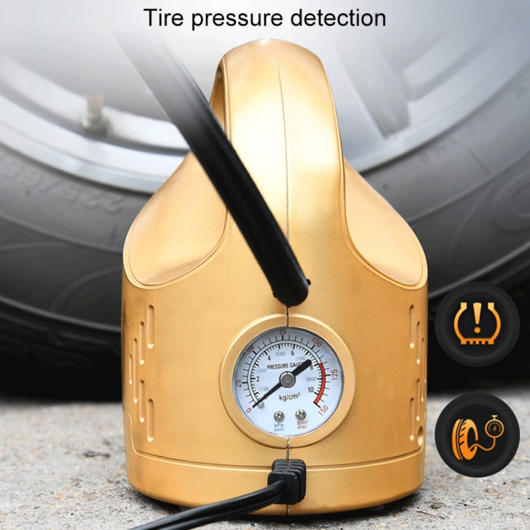 DC 12V 100W Four In One Portable  Car Tire Pump Inflatable Pump(Orange)
