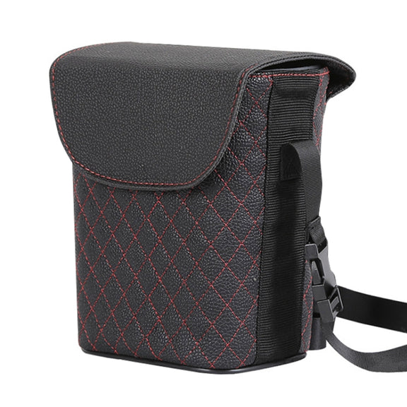 Car Back Seat Hook Garbage Can Car Storage Box (Black)