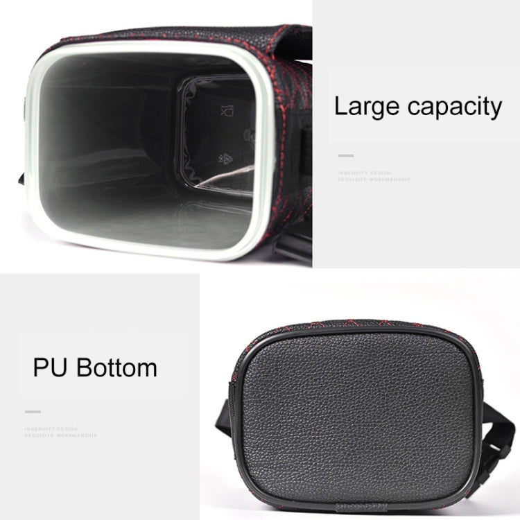 Car Back Seat Hook Garbage Can Car Storage Box (Beige)