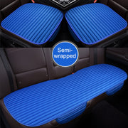 3 in 1 Car Seat Cushion Free Binding Half Inclusive Seat Mat Set (Blue)