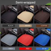 3 in 1 Car Seat Cushion Free Binding Half Inclusive Seat Mat Set (Beige)
