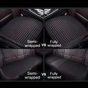 3 in 1 Car Seat Cushion Free Binding All Inclusive Seat Mat Set (Black)