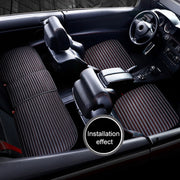 3 in 1 Car Seat Cushion Free Binding All Inclusive Seat Mat Set (Coffee)