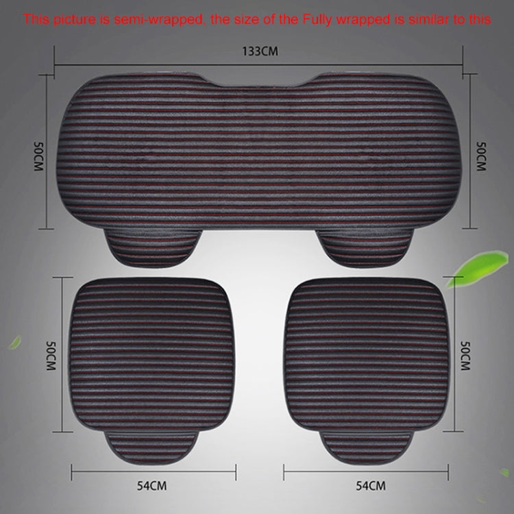 3 in 1 Car Seat Cushion Free Binding All Inclusive Seat Mat Set (Red)