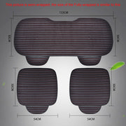 3 in 1 Car Seat Cushion Free Binding All Inclusive Seat Mat Set (Red)