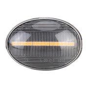 2 PCS DC12V / 3W Car LED Dynamic Blinker Side Lights Flowing Water Turn Signal Light for BMW Mini Cooper, Amber Light(Transparent)