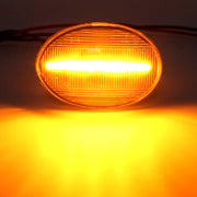 2 PCS DC12V / 3W Car LED Dynamic Blinker Side Lights Flowing Water Turn Signal Light for BMW Mini Cooper, Amber Light(Transparent)