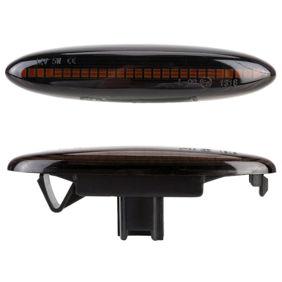 2 PCS DC12V / 5W Car LED Dynamic Blinker Side Lights Flowing Water Turn Signal Light for Lexus, Amber Light (Black)