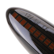 2 PCS DC12V / 5W Car LED Dynamic Blinker Side Lights Flowing Water Turn Signal Light for Lexus, Amber Light (Black)