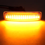 2 PCS DC12V / 3W Car LED Dynamic Blinker Side Lights Flowing Water Turn Signal Light for Land Rover, Amber Light (Transparent)