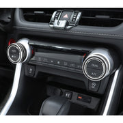 2 PCS Car Aluminum Alloy Air Conditioner Knob Case for Toyota RAV4 / Wildlander (Black)