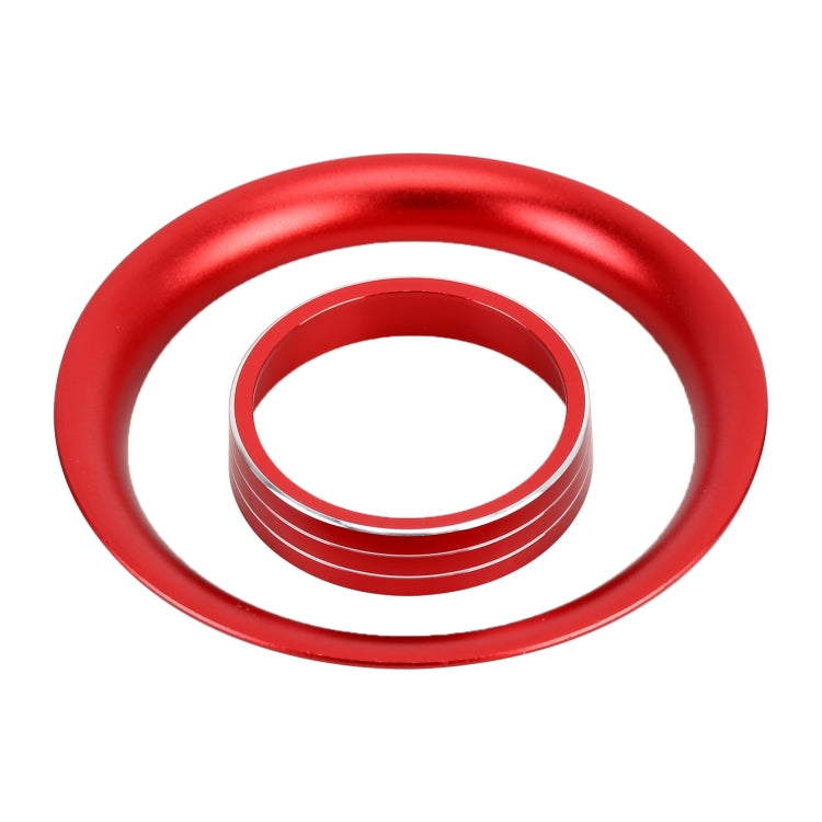 8 PCS Car Aluminum Alloy Air Conditioner Knob Case and Base for Honda XR-V (Red)