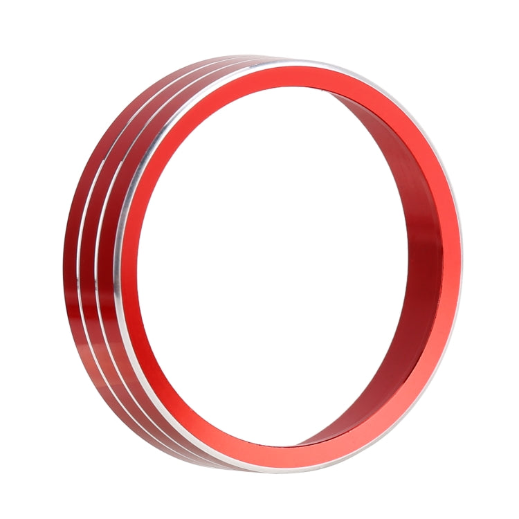 8 PCS Car Aluminum Alloy Air Conditioner Knob Case and Base for Honda XR-V (Red)