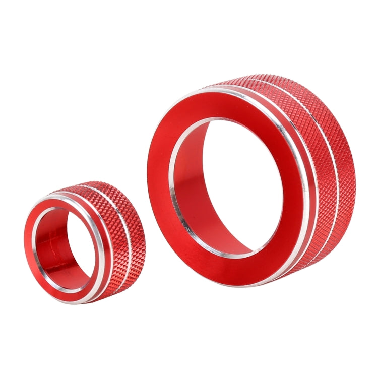 3 PCS Car Metal Air Conditioner Knob Case for Honda AVANCIER / URV (Red)